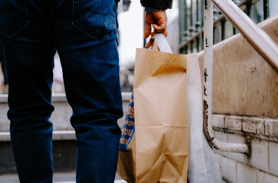 Une livraison de repas qui arrive à la porte